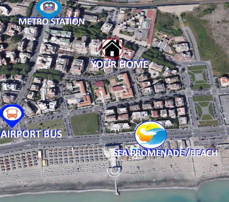 Sea Of Rome - Holiday Home ليدو دي أوستيا المظهر الخارجي الصورة